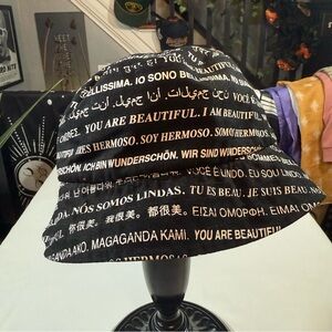 Vans Black Multilingual Bucket Hat
